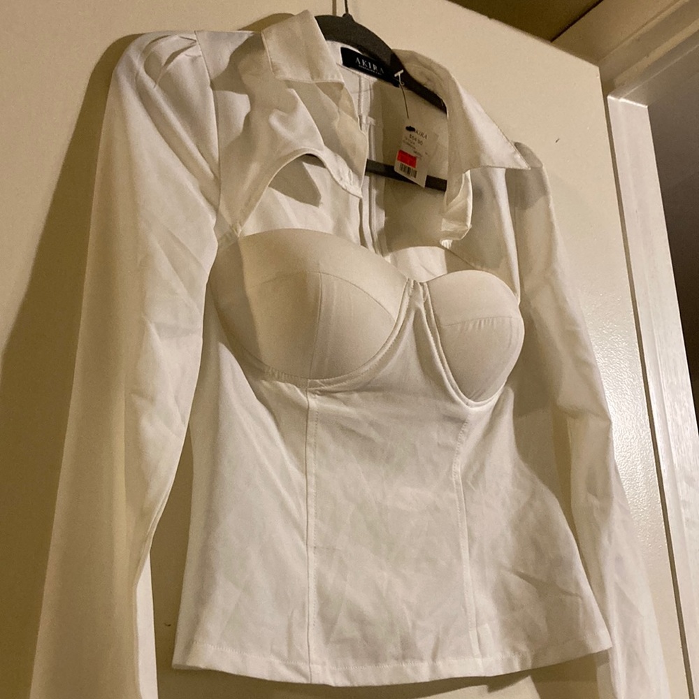 White Corset Top from Akira size Med